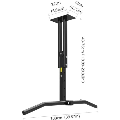 Height-Adjustable Ceiling Horizontal Bar, Ceiling Mount Pull Up, Strength Training Pull-Up Bars, Pull Up Bar for Home Gym, Safe and Stable, Load 600LB