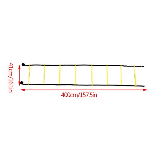 8 Rung Agility Ladder Training Equipment Speed Coordination Balance Drill Tool for Soccer Football Fitness Workout