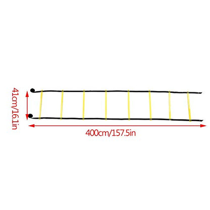 8 Rung Agility Ladder Training Equipment Speed Coordination Balance Drill Tool for Soccer Football Fitness Workout