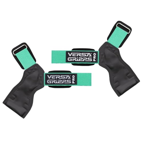 Versa Gripps® Pro, Made in The USA, Wrist Straps for Weightlifting Alternative, The Best Training Accessory - color: Mint, size: Small: 6-1/8" to 7"