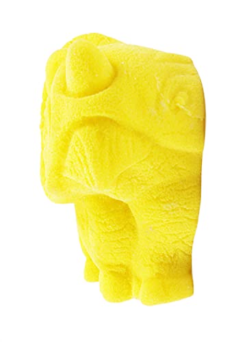 Atomik Rock Climbing Holds Bolt-On Triceratops Dinosaur in Yellow