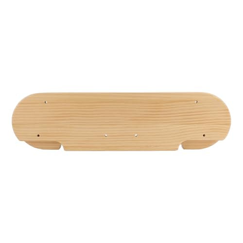 RiToEasysports Wooden Climbing Fingerboard, Portable Hangboard for Rock Climbing Training with Finger Holes Varying Lengths Depth