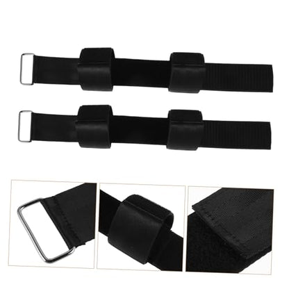 1Pair Heavy Duty Adjustable Dumbbell and Barbell Loading Straps Durable Workout Foot Straps for Strength Training Dip Pullups Squats Enhance Ankle Strength and Stability