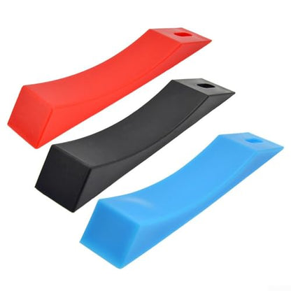 Deadlift Wedge Silicone Barbell Plate Loader, Anti-Slip Friction Base for Safe Weight Loading Unloading, Gym Fitness Equipment Accessory(Black) - color: Black