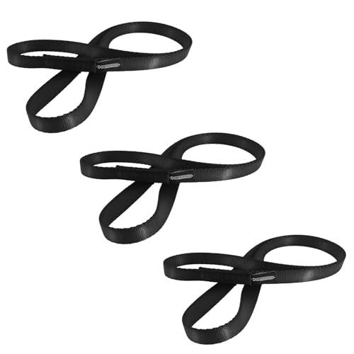 NewDoar 16mm Climbing Sling UIAA CE Certified,23KN EN566 Certified,Climbing Utility Cord Rock Climbing,Creating Anchors System,Rappelling Gear,Perfect for Tree Work - color: Black, size: 12"/30cm/3pcs