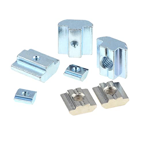 30Pcs 3030 Series T Sliding Nuts Hammer Nut Block Square Nuts M5 T Nuts for 3030 Aluminum Extrusion Profiles T Slot 8mm，for CNC Router Build Rail 3D Printer (m5)