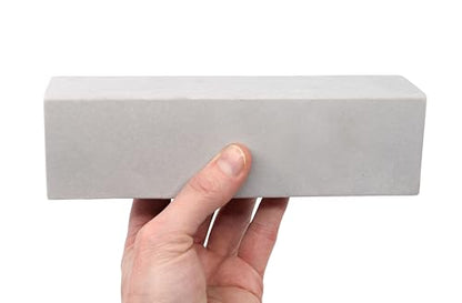 Teak Tuning Monument Series Concrete Fingerboard Straight Loaf - 7" Long, 2" Tall - Ultra Premium, Super Durable Polymer Modified Concrete - Sterling Gray Colorway