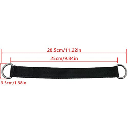 Mutai 2PCS Hanging Straps for Indoor Swing, Hammock, Punch Bag, Heavy Duty Extension Belt with D Hook Holds 200kg/440lb Length 25cm / 9.8inches