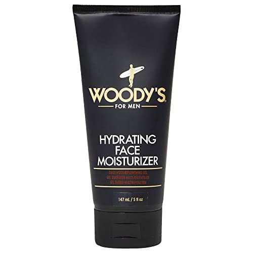 Woody's Face Moisturizer for Men with Menthol - Hydrating Daily Facial Lotion for Dry Skin, Anti-Aging Face Cream, Mens Skin Care, 5 fl oz - style: Face Moisturizer