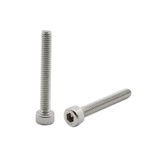 20 PCS Socket Head Cap Screws, TTZEZE 304 Stainless Steel Metric Machine Bolts Hex Socket Screw, Socket Drive Bright Finish Full Machine Threads for Shelf Chair Desk Install Repair (M4x25m) - color: M4, size: 25m