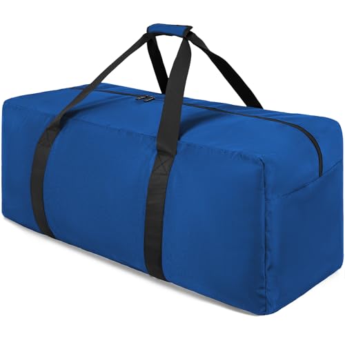 160L Extra Large Travel Duffle Bag, Gear Bag for Men and Women, Storage Bag Ideal for Overnight Camping and Weekend Getaways - color: Blue, size: 160L