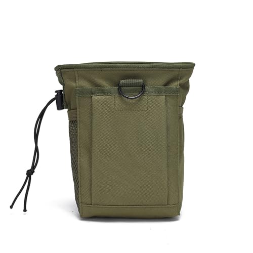 Oxford Fabric Climbing Chalk Bag Drawstring Pouch, Outdoor Accessory Waist Bag for Hiking Camping Small Gear Recovery - color: Green