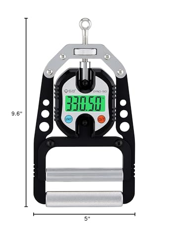 GD DYNO-200 Grip strength tester Digital Hand Dynamometer 440 Lbs | 200kg Hand Strength Tester, Grip Strength Measure, Forearm Exerciser, Arm wrestling training equipment, Gripper strengthener