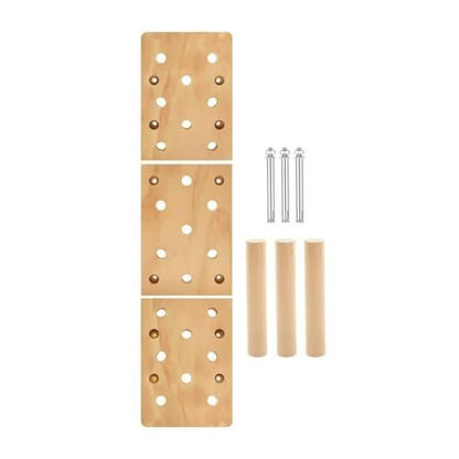 Climbing Board Wooden Pegboard Strength Training Upper Body Workout Smooth Polished Surface Design Suitable for Home or Garage Use - style: Style A