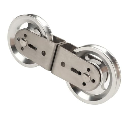 Cable Pulley Wheel, Aluminum Pulley System Attachment & Weight Pulley Wheel, Double Pulley for Triceps, Back Muscles, Home Gym, Cable Machine