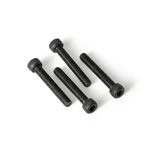 M5 x 8mm (50 Pack) Socket Head Cap Bolts with Hex Spanner, Black Oxide 304 Stainless Steel 18-8, Allen Socket Drive, Full Thread