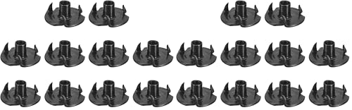 uxcell #8-32 T-Nuts, Zinc-Plated Carbon Steel 3-Pronged Tee Nuts Threaded Inserts for Climbing Holds and Wood Working, Black 50Pcs (Pack of 2) - color: Black, size: #8-32 (Pack of 2)