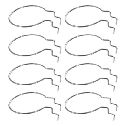 8pcs Heavy Duty Metal Pegboard Hooks, Dual Wire Pegboard Tool Holders for Garage and Workshop, Silver Industrial Hardware Hanging Board Accessories