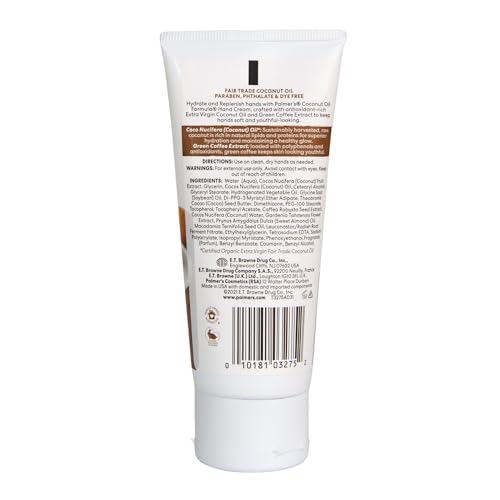 Palmer's Coconut Oil Formula Moisturizing Hand Cream,3.4 Ounce,(Pack of 2) - size: 3.4 Fl Oz (Pack of 2)