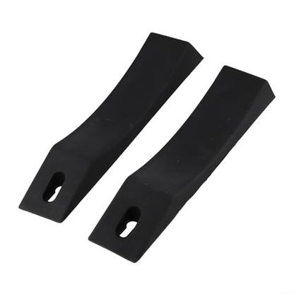 Silicone Deadlift Wedge Blocks Weight Lifting, Anti-Slip Barbell Plates Loading Tool, Portable Squat Powerlifting Accessories Gym Home Workout, Red Blue Black, 2 Pack(Black) - size: Black
