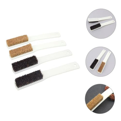 4pcs Rock Climbing Brush Sturdy Handle and Coarse Boar Hair for Cleaning of Climbing Holds and Bouldering Stones Portable Rock Brush for Outdoor and Indoor Use