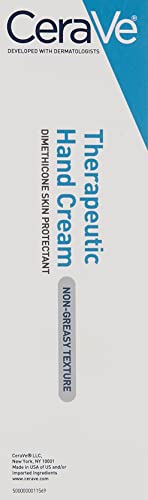 CeraVe Therapeutic Hand Cream for Dry Cracked Hands With Hyaluronic Acid and Niacinamide,Fragrance Free 3 Ounce,(Pack of 2) - size: 3 Ounce (Pack of 2)