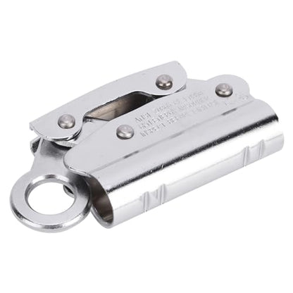 6KN Alloy Steel Climbing Anti Fall Self Locking Equipment, High Load Bearing, Reverse Grip Blocking Tooth Design, for Aerial Working, Maintenance, Construction, Pwshymizvpgawoqh6