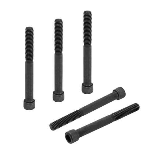 PATIKIL 3/8"-16 x 3-1/2 Socket Head Cap Screws Bolts, 10Pcs Carbon Steel Hex Head Metric Screws for Door Road Bicycle Mountain Bike Auto Ship Communication Equipment, Black - size: 3/8"-16 x 3-1/2