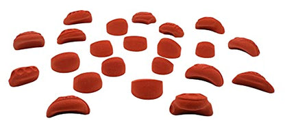 Atomik Rock Climbing Holds Set of 22 Bolt-on Tennis-Shoe Friendly in Earth Tone Rust