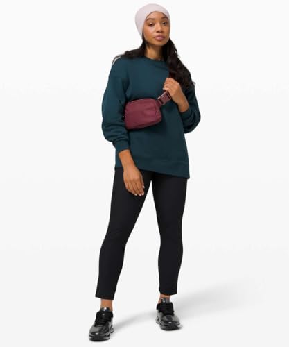 YOSHUYUKI Waist Belt Bag for Women Lulu Dupes Mini Small Crossbody Purse Sling Bag Cute Fashion Waterproof Fanny Pack Over The Shoulder Bags Fashionable Travel Running Belt Pouch Bum Bag Red Merlot - color: Red Merlot