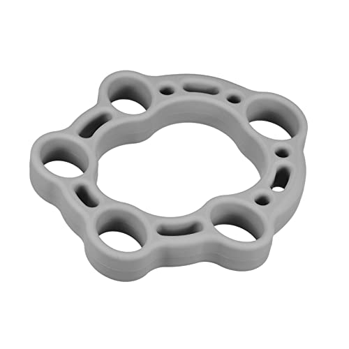 uxcell Finger Stretcher Exerciser, 50LB Silicone Hand Grip Strengthener Finger Strength Trainer for Rock Climbing Athletes Workout Gray