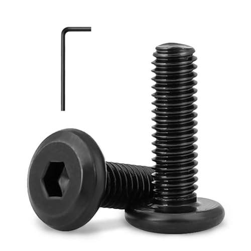 1/4-20 x 3 (10 Pack) Flat Head Hex Socket Cap Screws Bolts, Black Oxide 304 Stainless Steel 18-8, Hex Drive, Bright Finish, Fully Machine Thread - size: 1/4-20 x 3"