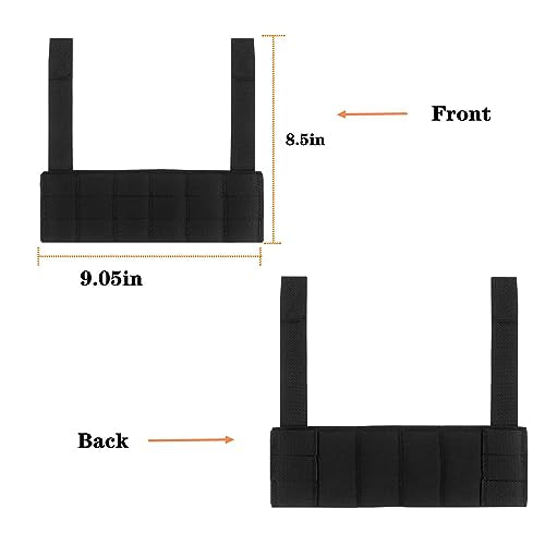 Tactical Micro Front Panel for D3CRM MK4 Vest,Tactical MOLLE Panel Phone EUD Bridge Gear Expansion Accessory