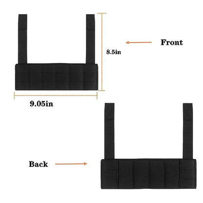 Tactical Micro Front Panel for D3CRM MK4 Vest,Tactical MOLLE Panel Phone EUD Bridge Gear Expansion Accessory