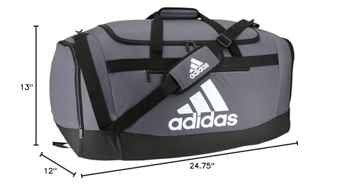 adidas Unisex Defender 4.0 Gym Duffel Bag for Men and Women - color: Team Onix Grey, style: Large (110l)
