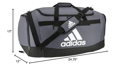 adidas Unisex Defender 4.0 Gym Duffel Bag for Men and Women - color: Team Onix Grey, style: Large (110l)