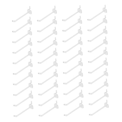 Veemoon Oval Hole Pegboard Accessories 50pcs Small Pegboard Hooks for Storage Retail Garage Organization Hooks