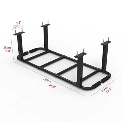 Heavy Wall Mounted Pull-up bar Climbing Frame， Home Gym Ceiling Exercise Training， Horizontal Parallel Bars， Safe and Stable， - color: Silver