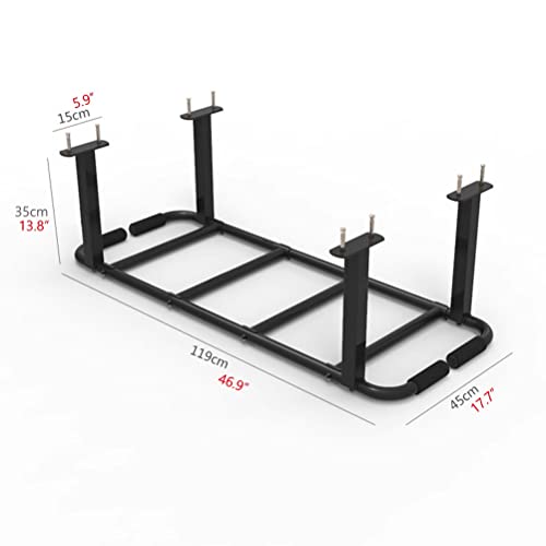 Heavy Wall Mounted Pull-up bar Climbing Frame, Home Gym Ceiling Exercise Training, Horizontal Parallel Bars, Safe and Stable (Color : Silver) - color: Silver
