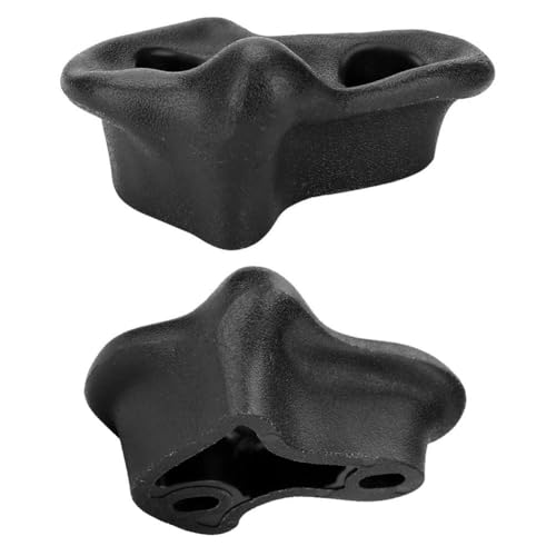 Climbing Hand Foot Holds Grip Kits 10pcs Climbing Holds Stones Plastic Large Climbing Rocks Outdoor Playground Set for Kids - color: Black