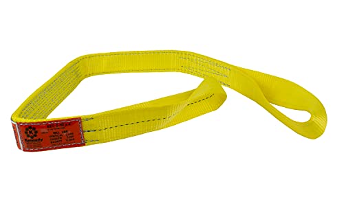 Kennedy Wire Rope & Sling Company 2inches x 4' 2-Ply Twist Eye Polyester Lifting Sling (Various Sizes in Listing) Made in The USA - color: 2" 2-Ply Twist Eye (Type 4), size: 2" x 4'
