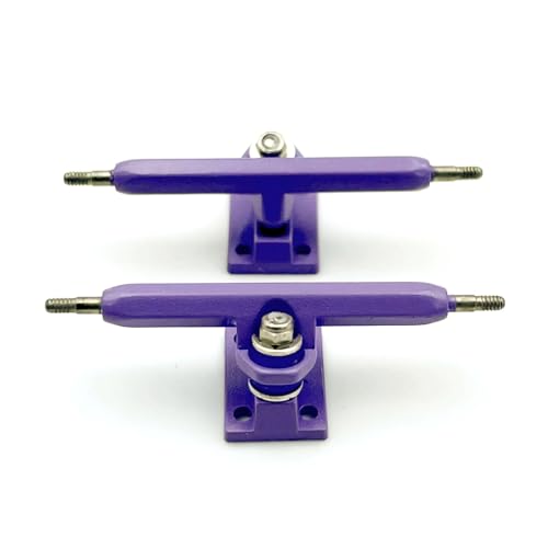 36mm Fingerboard Trucks with Hanger and Base for Finger Skateboard(Purple) - color: Purple