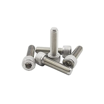 20 PCS Socket Head Cap Screws, TTZEZE 304 Stainless Steel Metric Machine Bolts Hex Socket Screw, Socket Drive Bright Finish Full Machine Threads for Shelf Chair Desk Install Repair (M8x16mm) - color: M8, size: 16mm