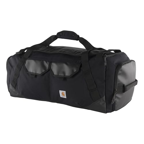 Carhartt Heavy Haul Utility Duffel Bag's, Water-Resistant Packable Bag for Jobsite, Gym, and Travel - color: Black, style: 55l