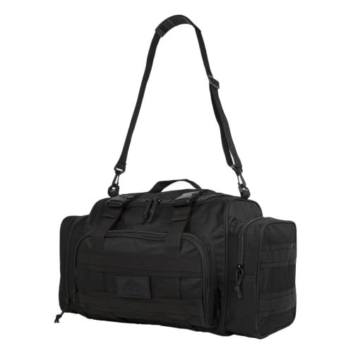 APRILBAY Duffel Bag – Heavy Duty Tactical Gym Bag for Men, Splashwater-Proof Weekender Travel Bag for Basketball, Football, Soccer, Hiking, and Hunting (Black) - color: Black