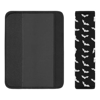 2 Pack Soft Padded Seat Belt Cover for Girls and Boys, All Vehicles, Gothic Bat Black Harness Pads Strap, Anti-Slip Pad - color: Pattern 230