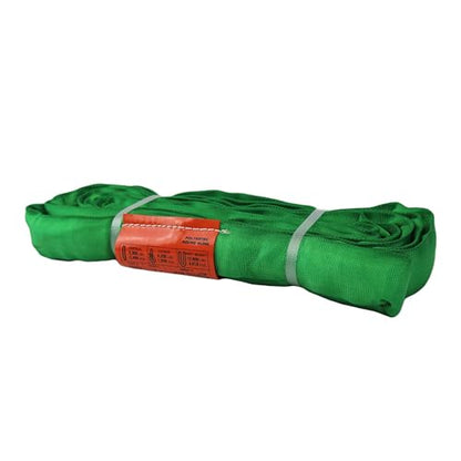 ATERET Powerlift Green Polyester Endless Round Sling - 8 Feet Length, 5,300 lb. Vertical Capacity, 10,600 lbs Basket - Heavy Duty Poly Lifting Sling - color: 02 Green - Vertical Capacity 5,300 lbs, size: 8FT