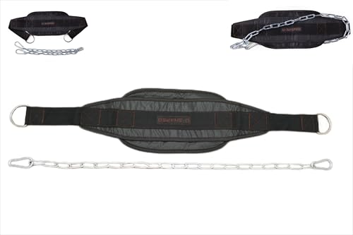 Weight Lifting Belt With Chain – Weighted Pull Up Belt | Sturdy Chain Design, Core Support for High-Intensity Training, Stabilizes Lower Back and Reduces Injury Risks