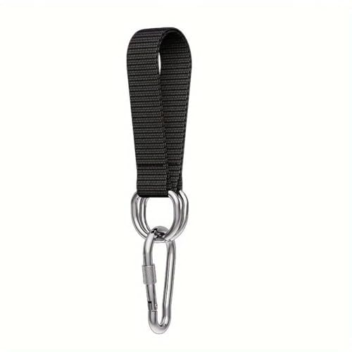 Tree Swing Straps Hanging Kit Heavy Duty Belt with Safer Lock Snap Hook Clip Carabiner Connector for Hammock Punching Bag Swings Chair Seat Gym Bar Handle Outdoor(1Pc 25Cm*25Mm) - color: 1pc 25cm*25mm