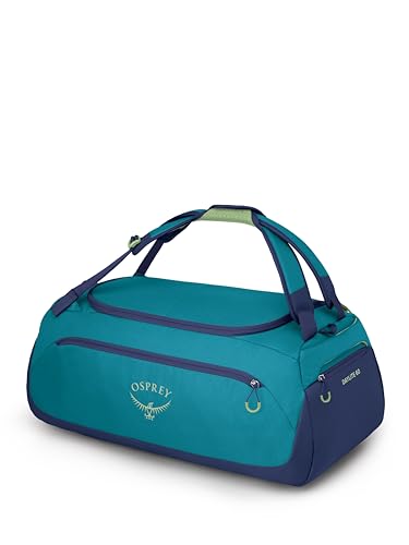 Osprey Daylite Duffel Backpack - Convertible Everyday Duffel Bag for Gym, Commute, and Travel - color: Blue Spikemoss/Alkaline, size: 30L